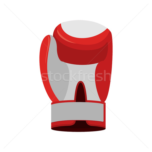 Boxing glove red. Accessory for boxer. sports equipment Stock photo © popaukropa