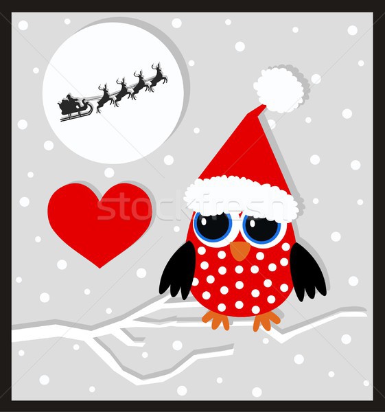 Heiter Weihnachten abstrakten Design Schnee Kunst Stock foto © popocorn