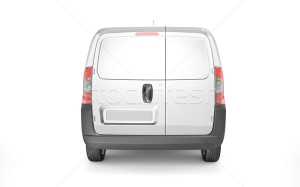 Stock photo: Pickup car on white background mock up