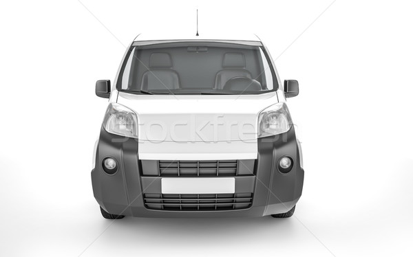 Pickup car on white background mock up Stock photo © pozitivo