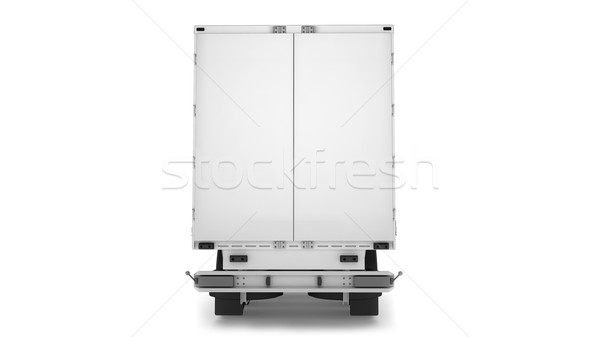 Grand fret camion blanche isolé lieu [[stock_photo]] © pozitivo