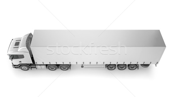 Big Cargo Truck on white background Stock photo © pozitivo