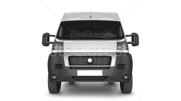 Delivery Van Mockup, layout for presentation. 3D render illustra Stock photo © pozitivo