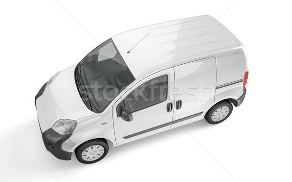 Pickup car on white background mock up Stock photo © pozitivo