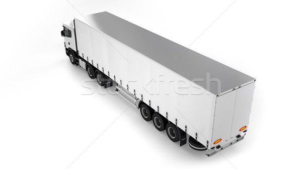 Big Cargo Truck on white background Stock photo © pozitivo