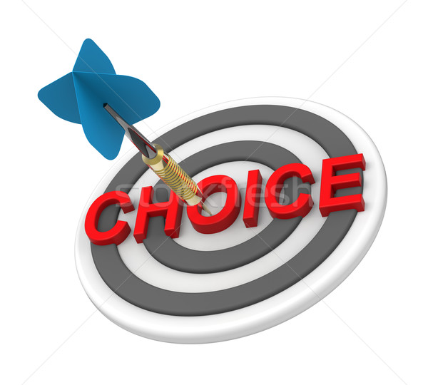 Stock fotó: Kék · darts · cél · szöveg · legjobb · legjobb · választás
