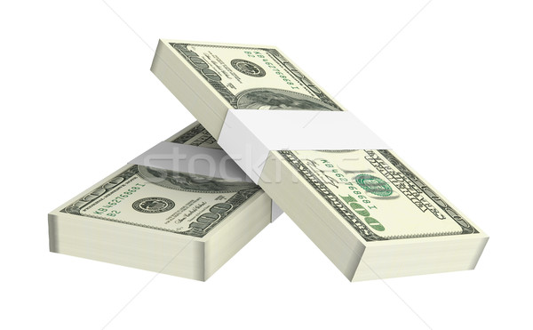 Dólares dinero aislado blanco ordenador generado Foto stock © ppart