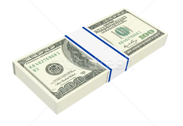 Dólares dinero aislado blanco ordenador generado Foto stock © ppart