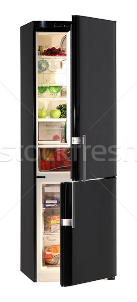 Black refrigerator Stock photo © ppart