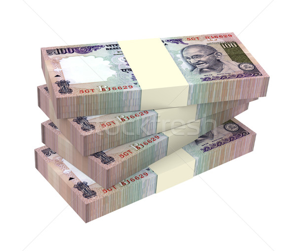 India Rupee isolated on white background. Stock photo © ppart