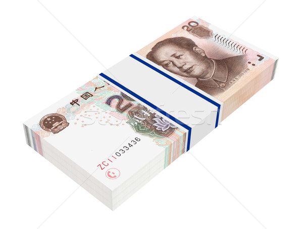 Para yalıtılmış beyaz 3D fotoğraf Stok fotoğraf © ppart
