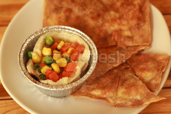 crispy roti and breakfast  Stock photo © prajit48