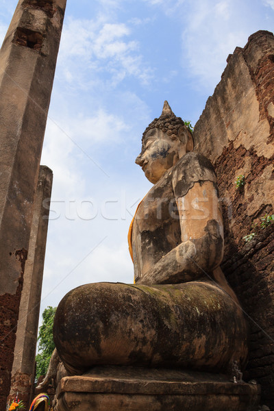佛 雕像 寺廟 歷史的 公園 樹 商業照片 © prajit48