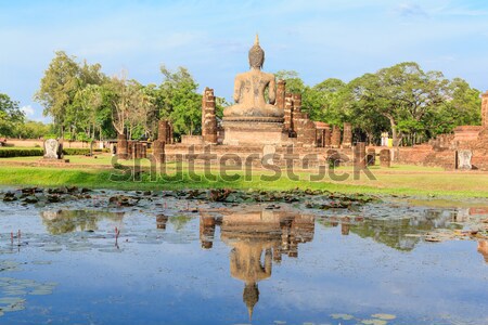 Buddha statua tempio storico parco acqua Foto d'archivio © prajit48