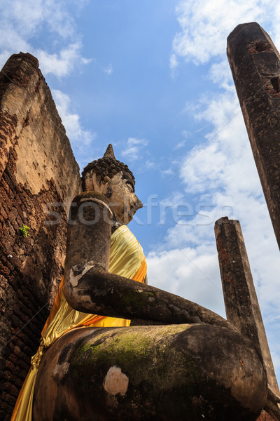 Будду статуя храма исторический парка дерево Сток-фото © prajit48