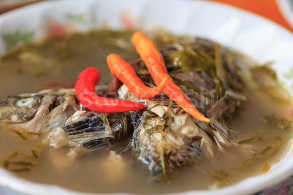 Yum peixe quente famoso Tailândia comida Foto stock © prajit48