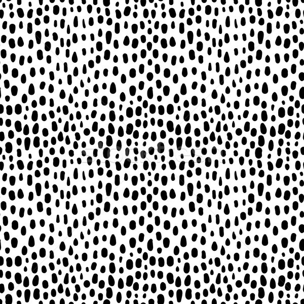Black and white vector pattern with hand drawnd rounded strokes  Stock photo © Pravokrugulnik