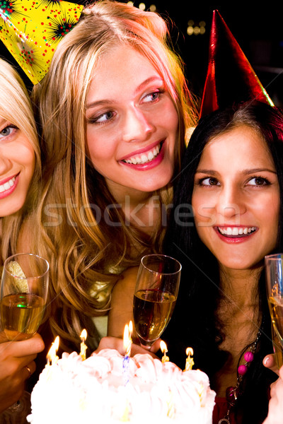 Stock photo: Cake with candles