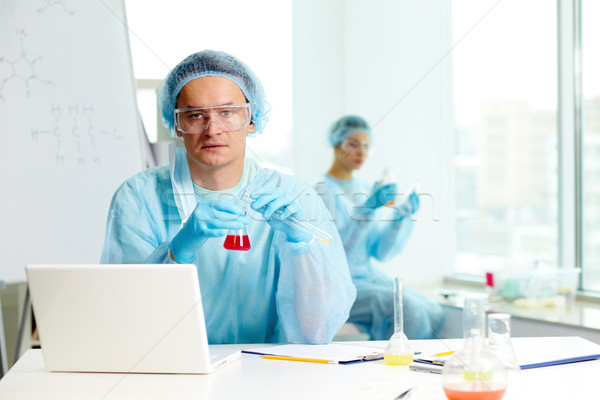 Serious chemist Stock photo © pressmaster