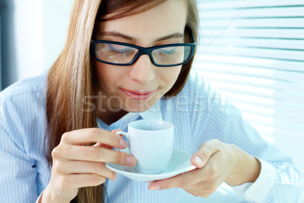 Drinking coffee Stock photo © pressmaster