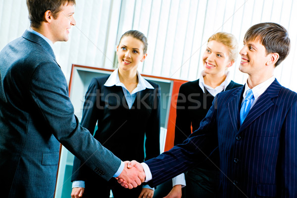 Stock photo: Handshake at meeting