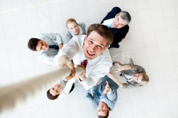 Promotion au-dessus vue heureux employeur croissant [[stock_photo]] © pressmaster