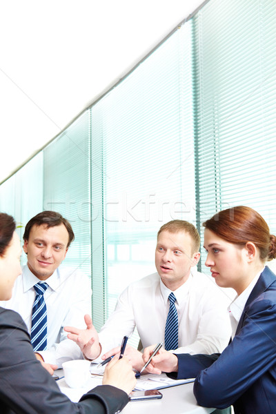 Discussion image personnes potentiel employé bureau [[stock_photo]] © pressmaster