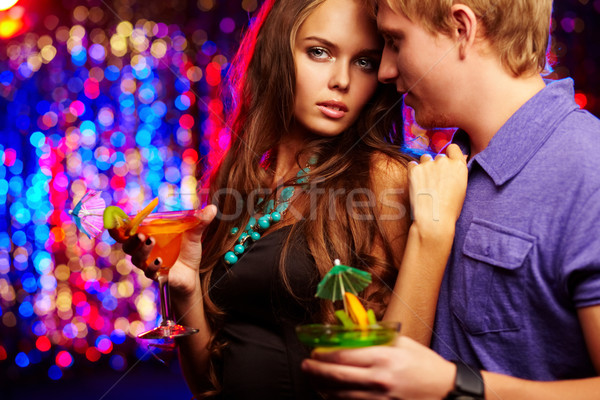 Együttlét kép flancos pár szabadidő éjszakai klub Stock fotó © pressmaster