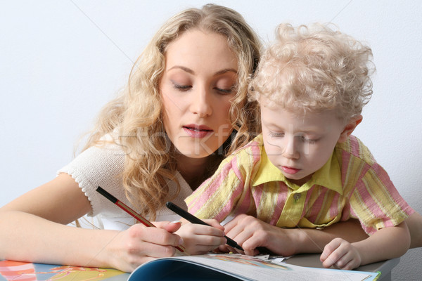 Stock photo: Mother and son