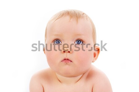 Innocent bébé portrait faible fille serein Photo stock © pressmaster