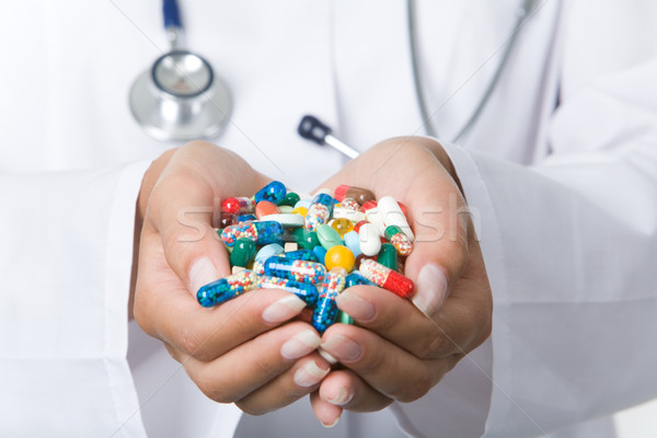 Handful of pills Stock photo © pressmaster