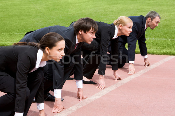 Business starten Geschäftsleute up bereit Rennen Stock foto © pressmaster