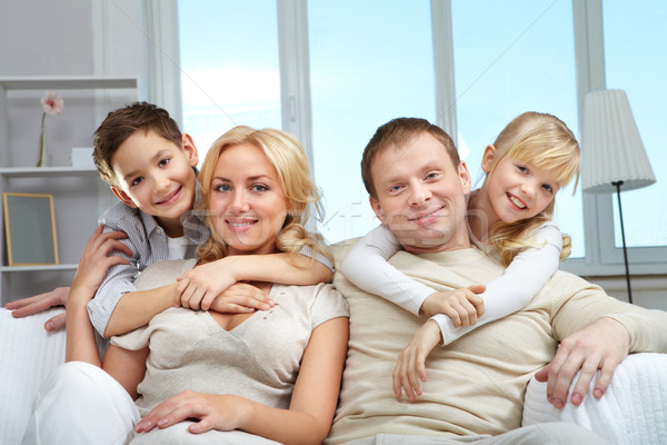 Stock photo: Friendly family 