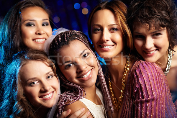 Galinha festa feminino amigos Foto stock © pressmaster