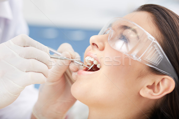 Mouth checkup Stock photo © pressmaster