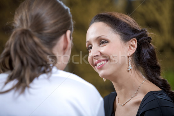 Boldog pillanat kép nő néz férfi Stock fotó © pressmaster