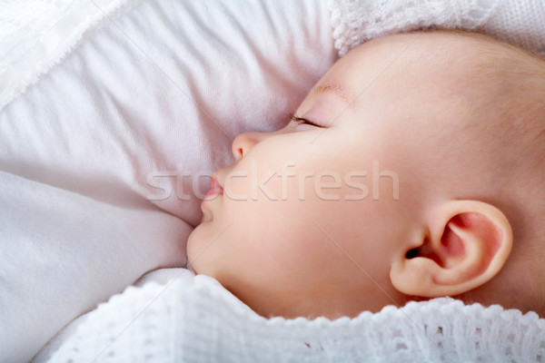 Сток-фото: ребенка · голову · прелестный · спальный · детей