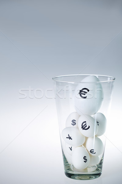 Eggs in glass Stock photo © pressmaster