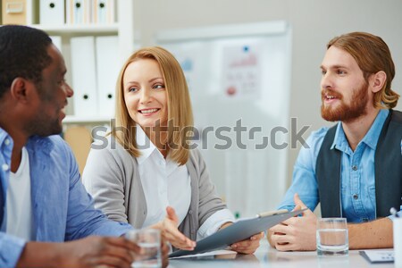 Office workers at meeting Stock photo © pressmaster