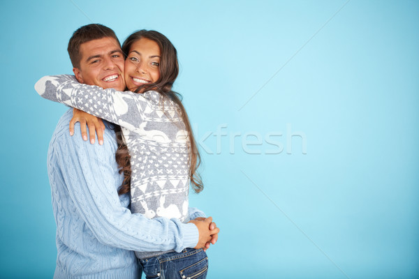 Couple in pullovers Stock photo © pressmaster