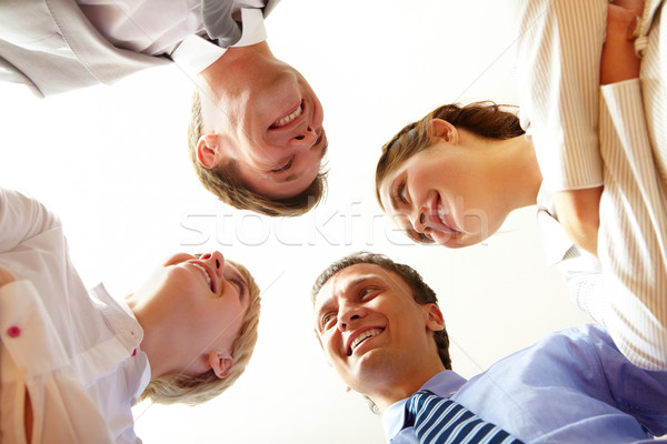 Beneden hoek gelukkig zakenlieden naar business Stockfoto © pressmaster