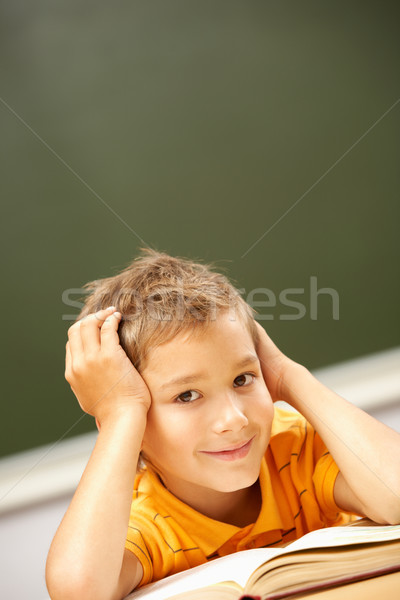 Cute schoolboy Stock photo © pressmaster