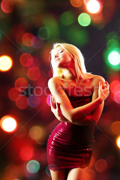 Foto stock: Sensual · danza · retrato · joven · baile · disco