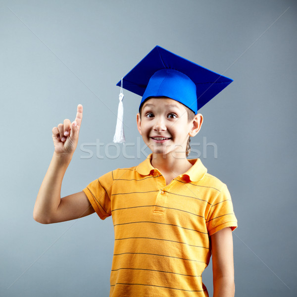 Portret wijzend onderwijs jongen Stockfoto © pressmaster