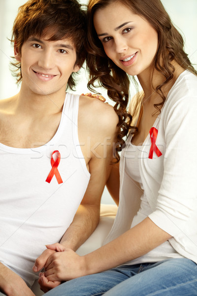 Supporting AIDS campaign Stock photo © pressmaster