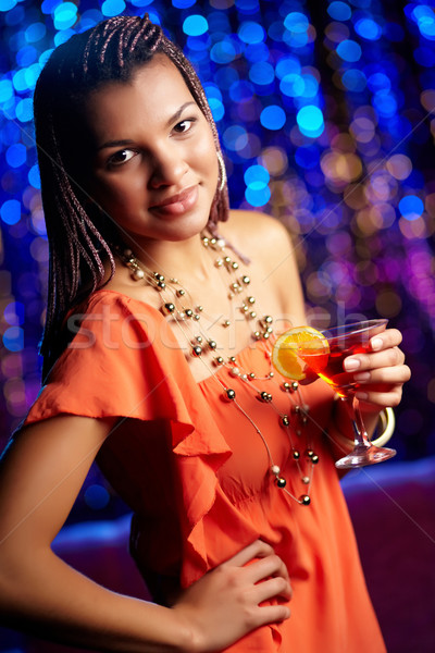 Clubbing schoonheid mooie vrouw elegantie genieten Stockfoto © pressmaster