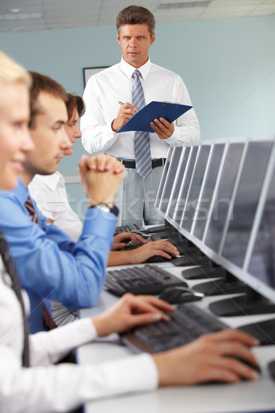 Computer studies Stock photo © pressmaster