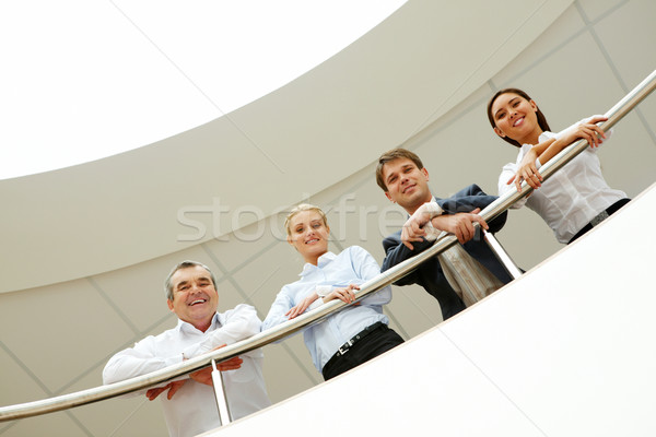 Team Business-Team lächelt Business Büro Corporate Stock foto © pressmaster