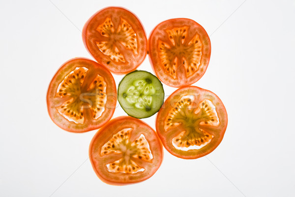 Sliced vegetables Stock photo © pressmaster