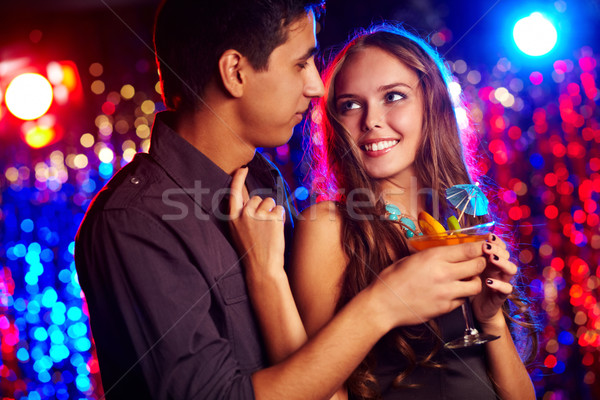 Kochliwy para obraz szczęśliwy klub nocny kobieta Zdjęcia stock © pressmaster